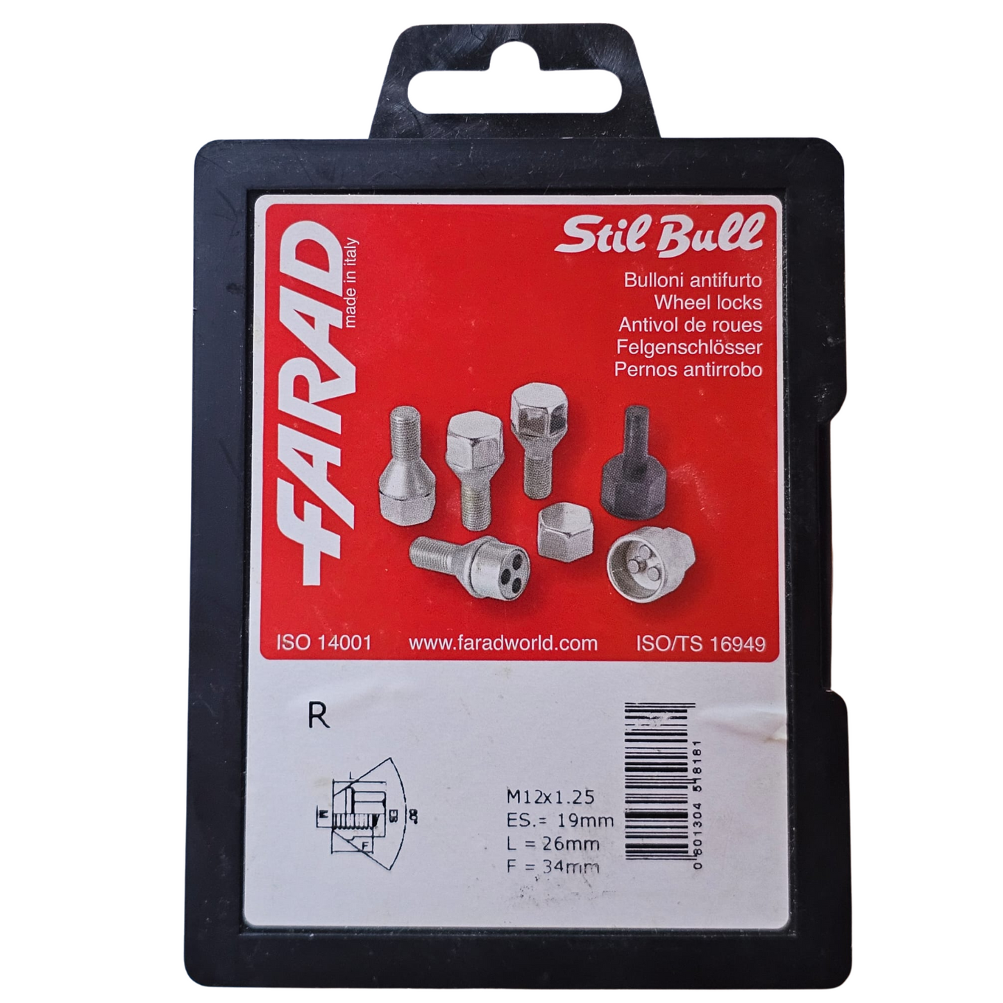 M12X1.25 FARAD STIL BULL R Safety Nuts