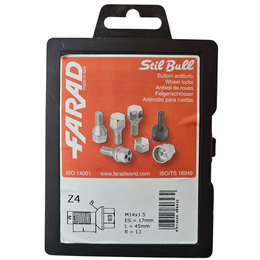 Parafusos Segurança M14x1.5 FARAD STIL BULL Z4 Mercedes