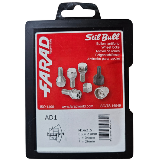 Porcas Segurança M14X1.5 FARAD STIL-BULL AD1
