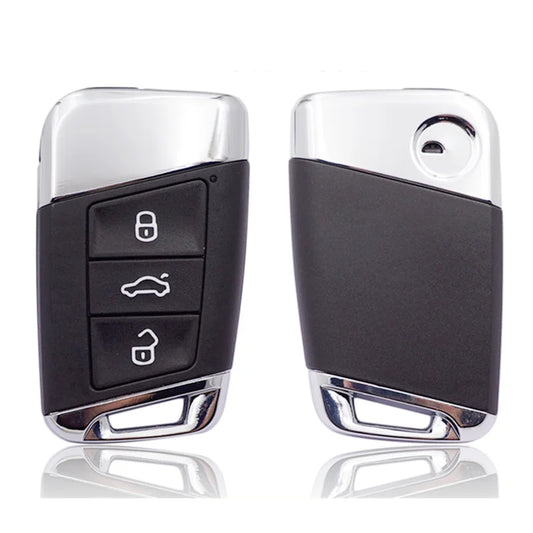 Carcaça Chave VW Skoda Keyless 3 Botões