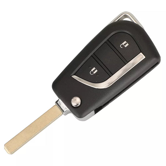 Carcaça Chave Retrátil Comando Peugeot Citroen Toyota 2 botões