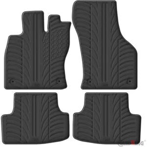 Tapetes de Borracha Seat Leon 5F 5 portas/ST 2013-2020 & Volkswagen Golf VII/VIII 5 portas/Variant 2012-2019 & 2020- (T profile 4 Tapetes + Clips de encaixe)