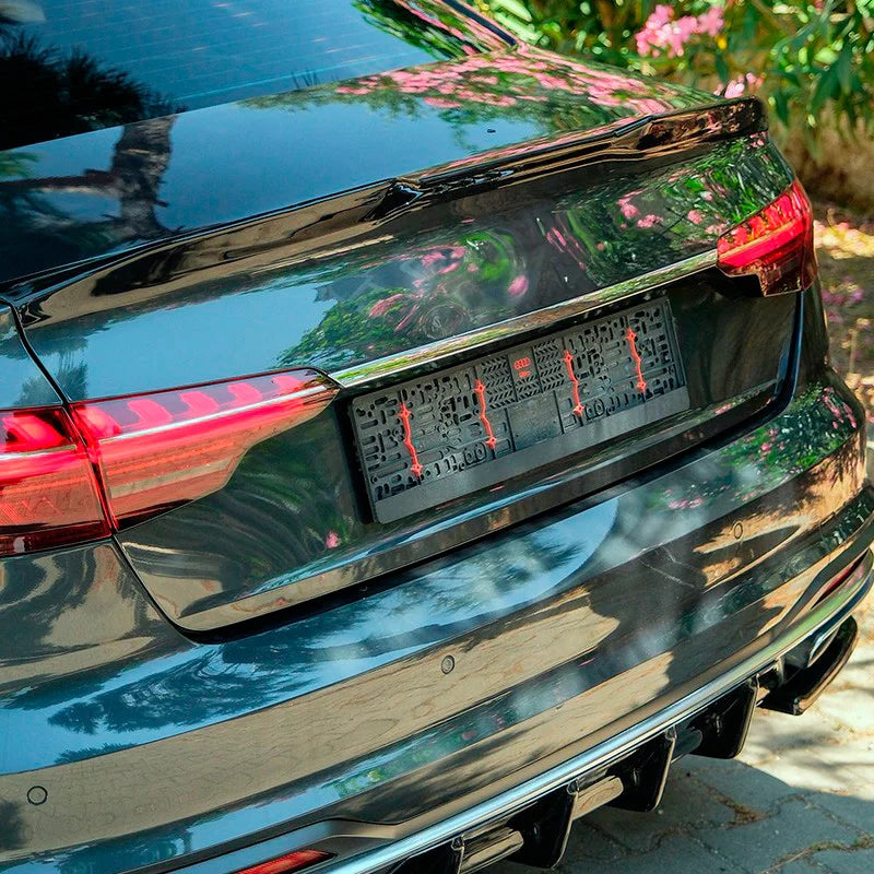 Spoiler Mala Audi A4 (B9) Sedan Facelift 2019-2024 - Gloss black