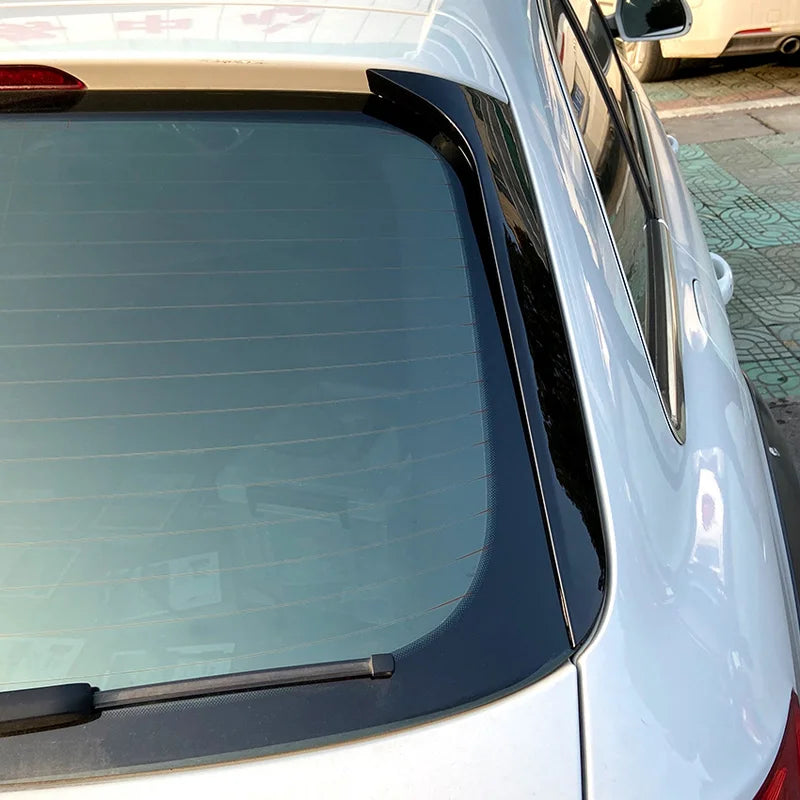 Conjunto spoilers laterais vidro traseiro para Audi A4 (B8) Avant/Allroad 2008-2015 excl. S-Line (ABS Glossy Black)