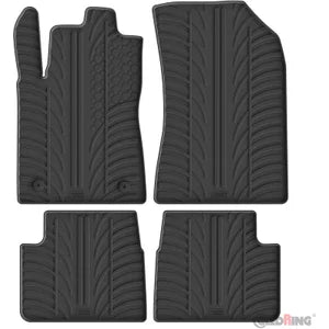 Tapetes de Borracha Citroën C3 2016-2024 (T profile 4 Tapetes + Clips de encaixe)