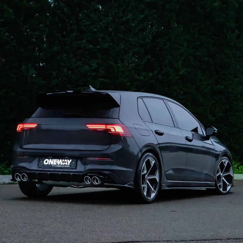 Difusores Traseiros VW Golf VIII HB 3/5-doors 2020-2024 & FL 2024- excl. GTi/GTD/GTE/R/R-Line - Gloss black