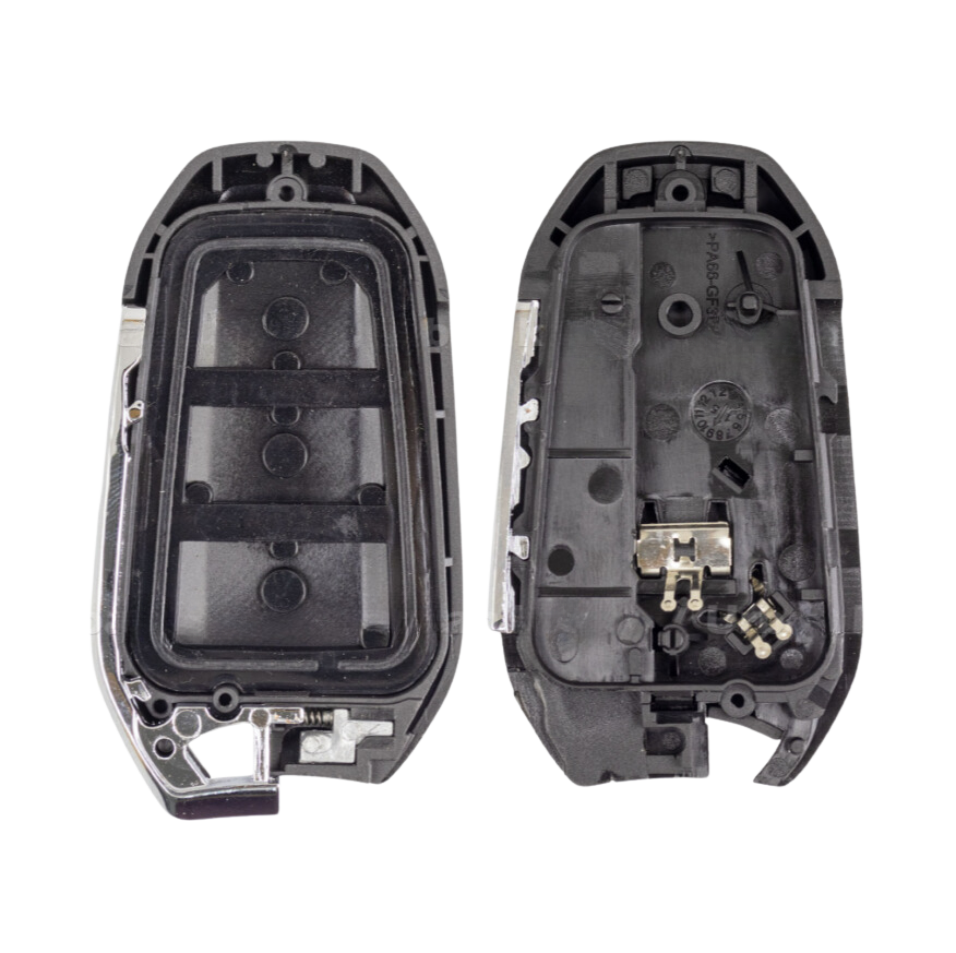 Chave de emergência e Carcaça SmartKey Citroen Peugeot Luz