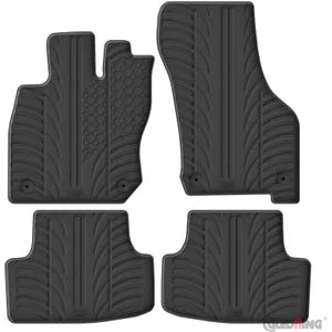 Tapetes de Borracha Volkswagen Golf VIII eTSI HB 5-portas & Variant 2020- (T profile 4 Tapetes + Clips de encaixe)