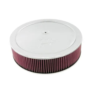 K&N Round Air Filter Assembly - 186mm flange 406mm diameter 103mm height 25mm drop base (60-1641)