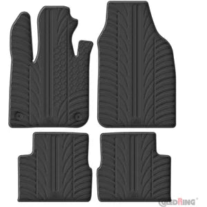 Tapetes de Borracha Fiat 500e 2020- (T profile 4 Tapetes + Clips de encaixe)