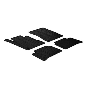Tapetes de Borracha Mercedes E-Class W211 2003-2009 (T profile 4 Tapetes + Clips de encaixe)