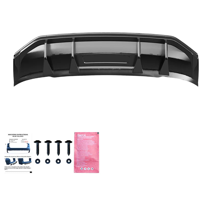 Difusor Traseiro Audi Q3 (F3N) Sportback S-Line 2019-2025 excl. RSQ3 - Gloss black