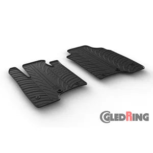 Tapetes de Borracha Fiat Panda Van 2014- (T profile 2 Tapetes + Clips de encaixe)