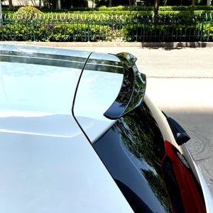 Aileron Spoiler Cap para Volkswagen Golf VII HB 3/5-portas GTi/GTD/R/R-Line 2012-2019 (ABS Glossy Black)