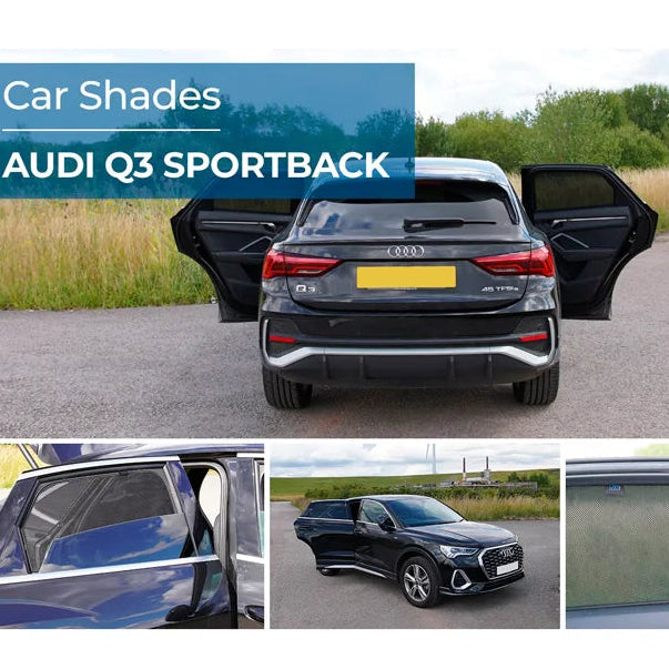 Kit de cortinas (portas laterais traseiras) para Audi Q3 (F3N) Sportback 2019-2025 (2 peças)