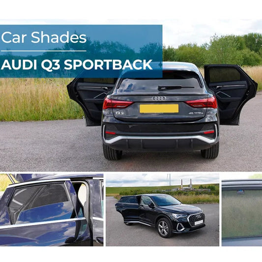 Kit de cortinas (portas laterais traseiras) para Audi Q3 (F3N) Sportback 2019-2025 (2 peças)