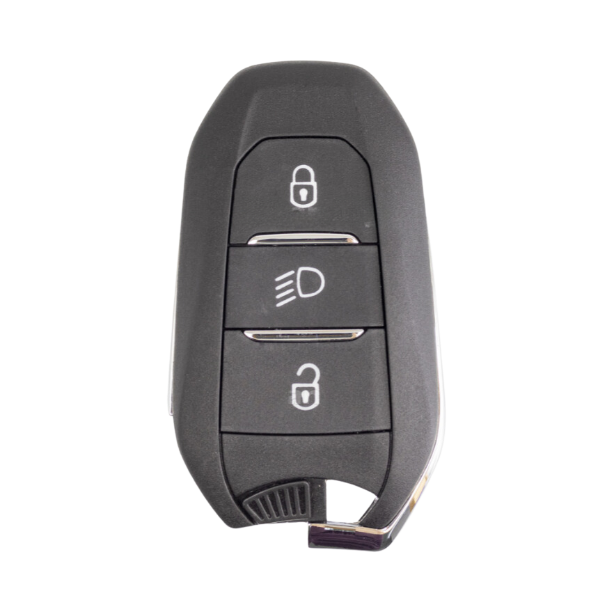 Chave de emergência e Carcaça SmartKey Citroen Peugeot Luz