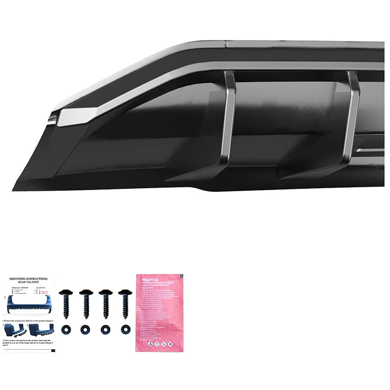 Difusor Traseiro Audi Q3 (F3N) Sportback S-Line 2019-2025 excl. RSQ3 - Gloss black