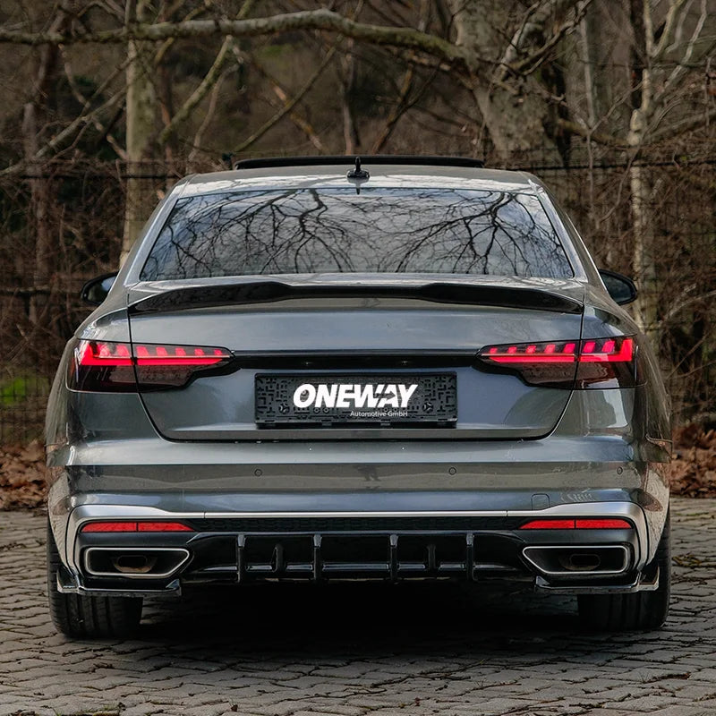Difusor Traseiro Audi A4 (B9) Sedan/Avant S4/S-Line Facelift 2019-2024 - Gloss black