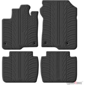 Tapetes de Borracha Honda ZR-V eHEV 2023- (T profile 4 Tapetes + Clips de encaixe)