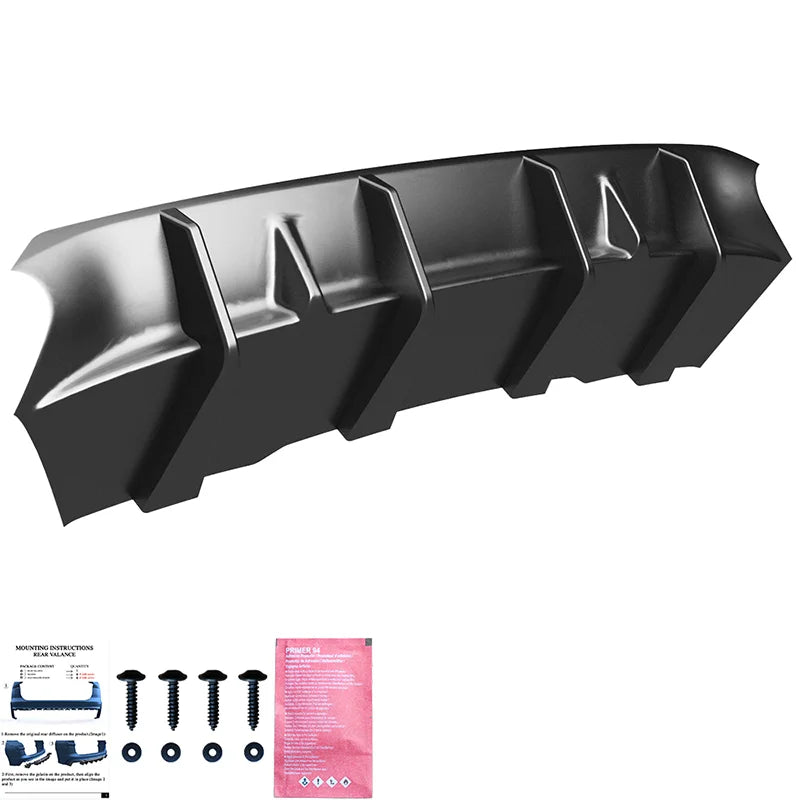 Difusor Traseiro Audi A4 (B9) Sedan/Avant S4/S-Line Facelift 2019-2024 - Gloss black
