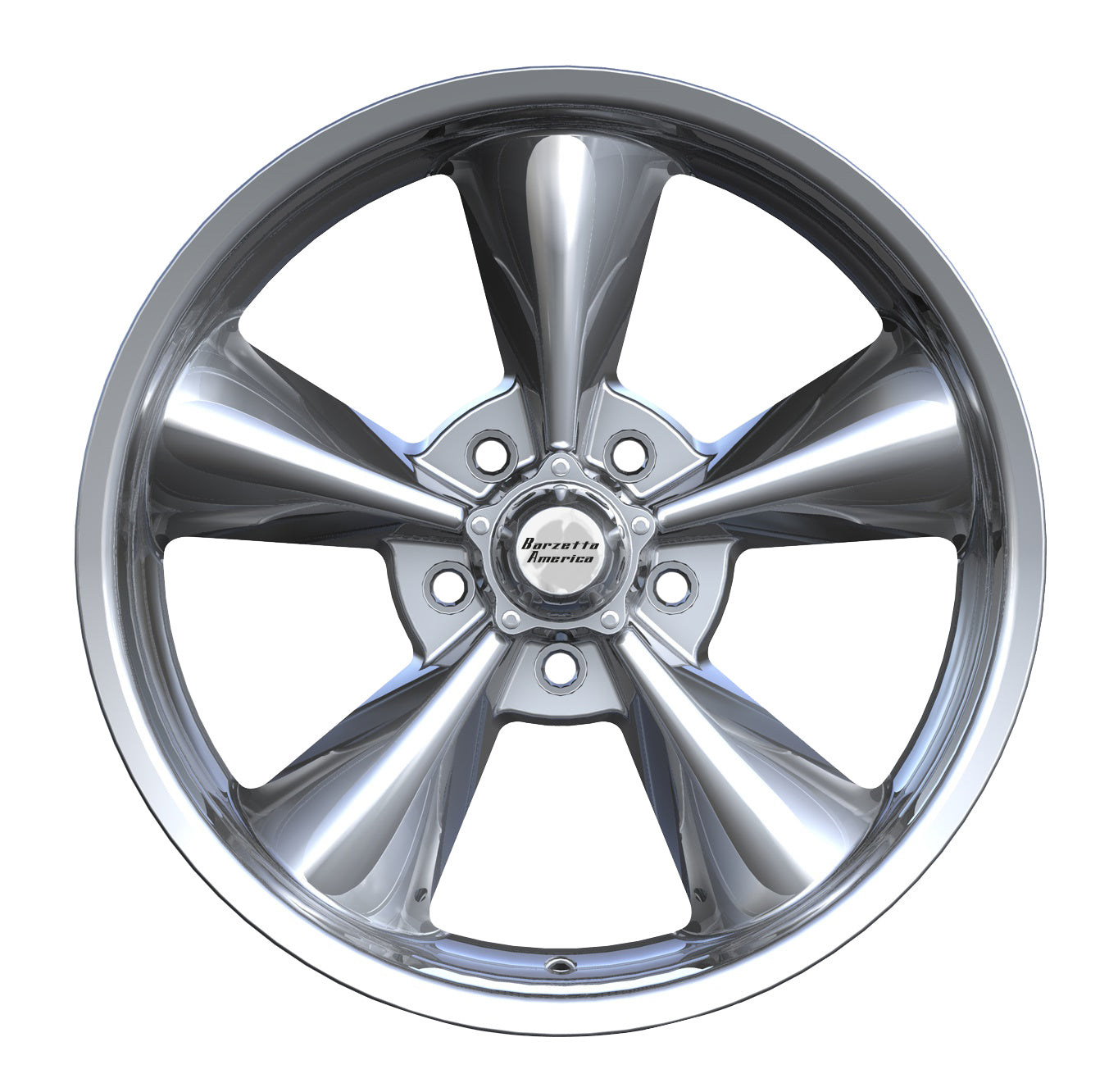Barzetta America Titanium Wheels with Polished Flap