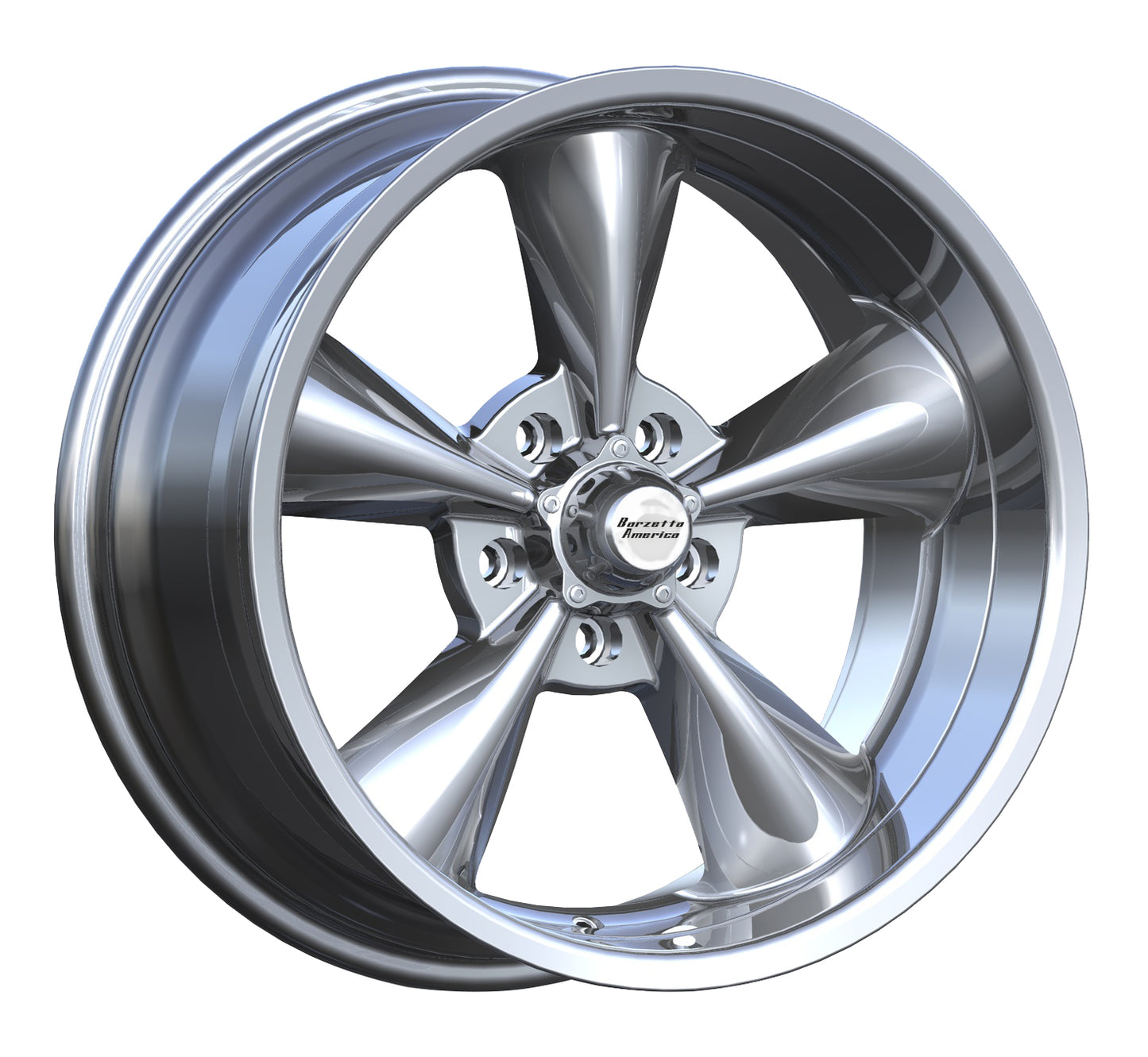 Barzetta America Titanium Wheels with Polished Flap