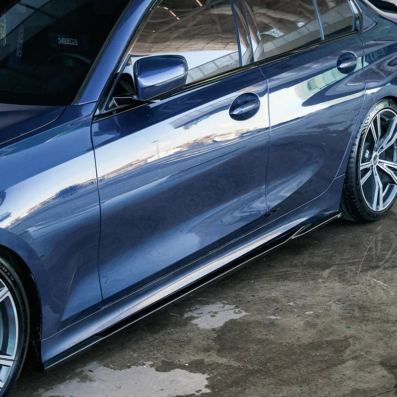 Saias Laterais BMW Serie 3 G20 G21 Sedan/Touring Sport Line 2018-2022- Gloss black