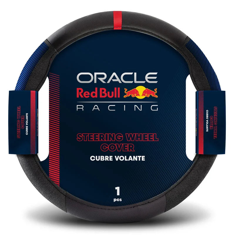 Red Bull Oracle capa universal para volante  - Type 02 - Preto/Vermelho/Azul