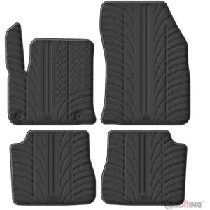 Tapetes de Borracha Peugeot e-2008 II 2020- & Citroën e-C4 III 2020- (T profile 4 Tapetes + Clips de encaixe)