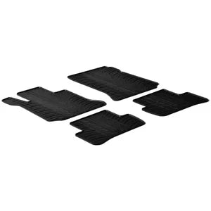Tapetes de Borracha Mercedes C-Class W204 2007-2013 (T profile 4 Tapetes + Clips de encaixe)