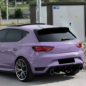 Spoiler Aileron para Seat Leon 5F 5-portas 2013-2020 3-peças (ABS Glossy Black)