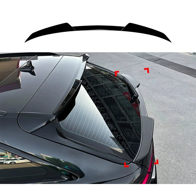 Lower mid Spoiler Aileron Traseiro para Audi A6 (C8) Avant 2018-2024 (ABS Glossy Black)