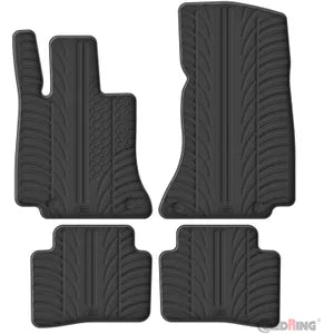 Tapetes de Borracha Mercedes C-Class W206 2021- (T profile 4 Tapetes + Clips de encaixe)