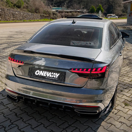 Spoiler Mala Audi A4 (B9) Sedan Facelift 2019-2024 - Gloss black