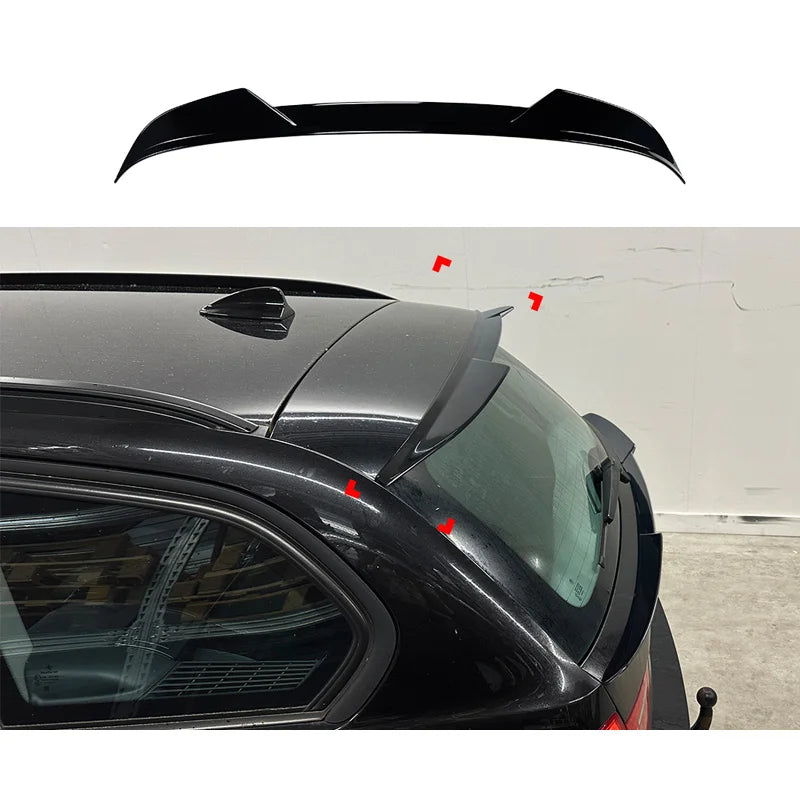 Aileron Spoiler Cap para BMW 3-Series E91 Touring 2005-2012 (ABS Glossy Black)