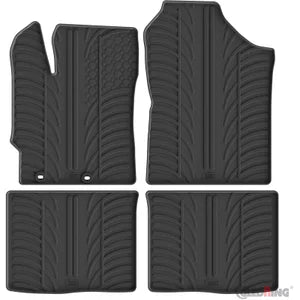 Tapetes de Borracha Toyota Yaris 5 portas 2011-2017 & 2017-2020 (T profile 4 Tapetes + Clips de encaixe)