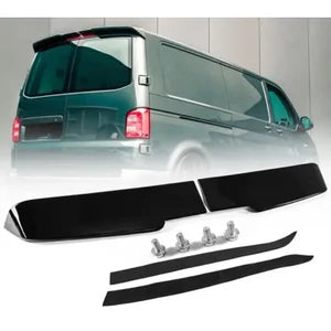 Spoiler Aileron para Volkswagen Transporter T5 2003-2010 / T5.1 2010-2015 / T6 2015-2020 / T6.1 2020- (com 2 portas) (ABS Glossy Black)