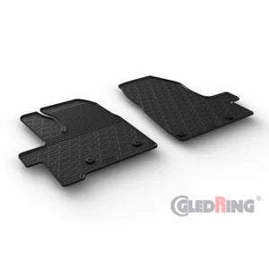 Tapetes de Borracha Ford Tourneo Custom/Passenger 2018-2023 (Automatic gear) (G profile 2 Tapetes + Clips de encaixe)