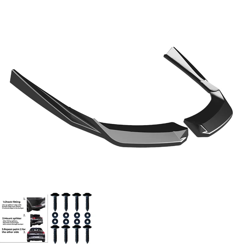Difusores Traseiros Audi A4 (B9) Sedan/Avant S4/S-Line Facelift 2019-2024 - Gloss black