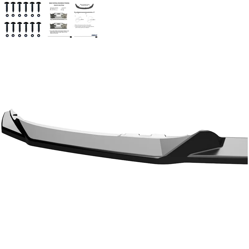 Difusor Frontal BMW Serie 3 G20 G21 Sedan/Touring Sport Line 2018-2022 - Gloss Black