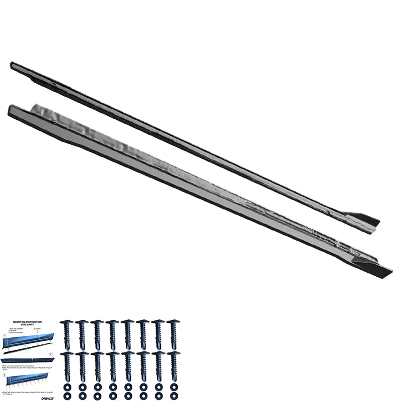 Saias Laterais VW Golf VIII HB/Variant 2020-2024 & FL 2024- excl. GTi/GTD/GTE/R/R-Line - Gloss black