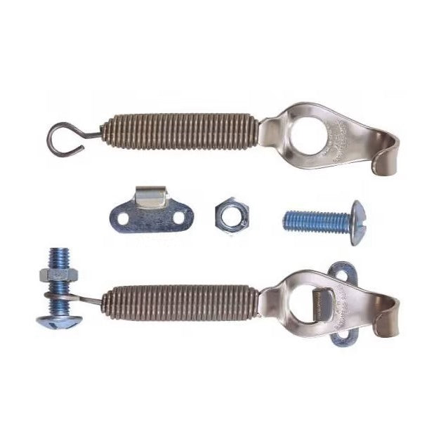 Stainless steel spring bonnet hook (pair)