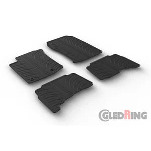 Tapetes de Borracha Toyota Landcruiser Automatic 2013- (T profile 4 Tapetes + Clips de encaixe)