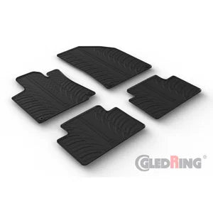 Tapetes de Borracha Geely CoolRay 2018- (T profile 4 Tapetes + Clips de encaixe)