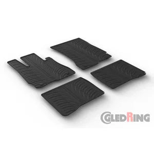 Tapetes de Borracha Mercedes S-Class W221 2005-2013 (T profile 4 Tapetes + Clips de encaixe)