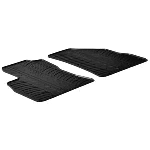 Tapetes de Borracha Fiat Doblo Cargo 3-portas 2010-2023 & Opel Combo Cargo 3-portas 2011-2018 (T profile 2 Tapetes + Clips de encaixe)