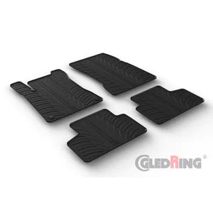 Tapetes de Borracha Mercedes GLB (X247) 11/2019- (T profile 4 Tapetes + Clips de encaixe)