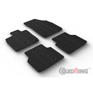 Tapetes de Borracha Skoda Enyaq iV 2020- & Enyaq Coupe iV 2022- (T profile 4 Tapetes + Clips de encaixe)