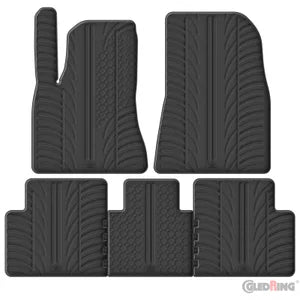 Tapetes de Borracha Tesla Model 3 12/2020- (T profile 5 Tapetes)